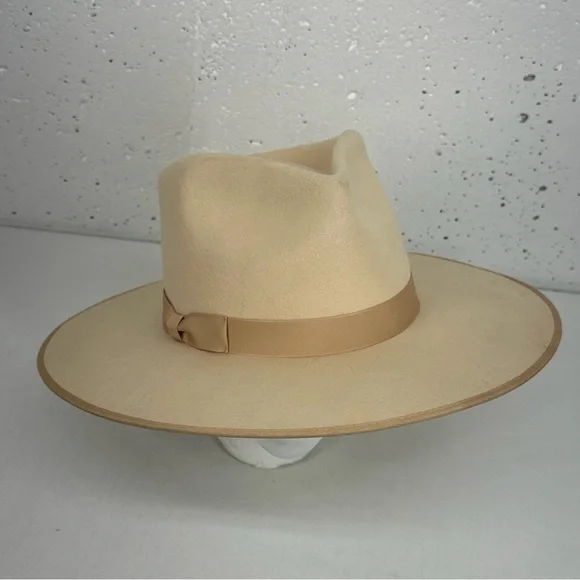 Lack of Color size XL 61cm Ivory Rancher Wool Fedora Hat - Picture 2 of 16